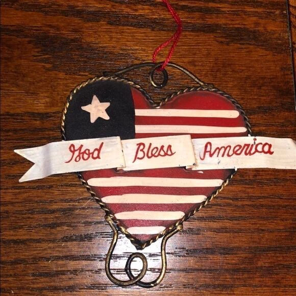XMAS Tree 🌲 ornaments USA 🇺🇸 theme ! Vintage !